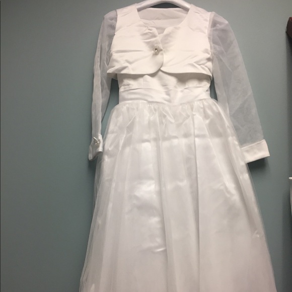 Girls Formal Dress. 1st COMMUNION, FLOWER GIRLS. - Picture 1 of 8